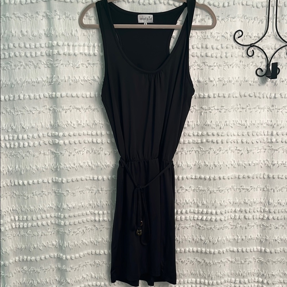 Mud Pie Black Sleeveless Mini Dress